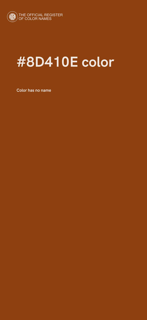 #8D410E color image