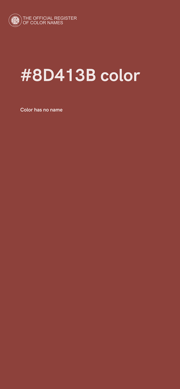 #8D413B color image