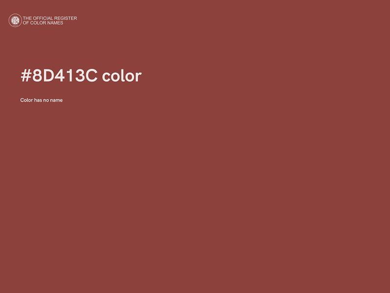 #8D413C color image