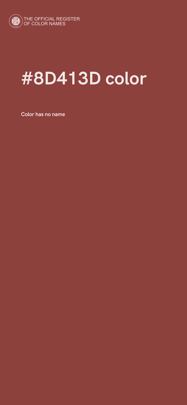 #8D413D color image