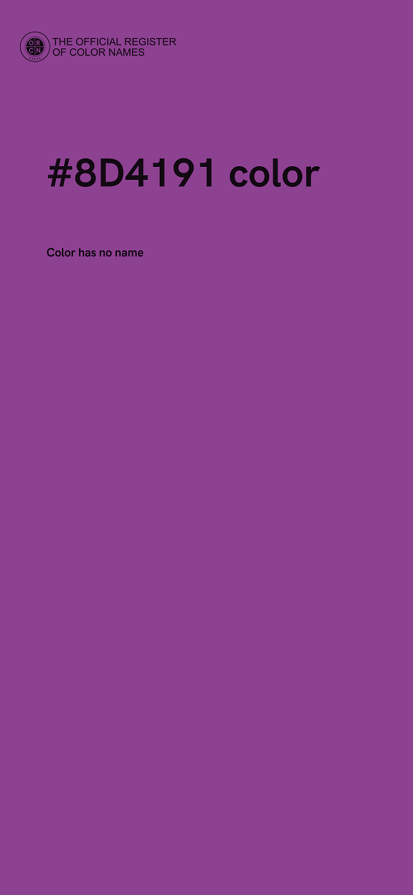 #8D4191 color image