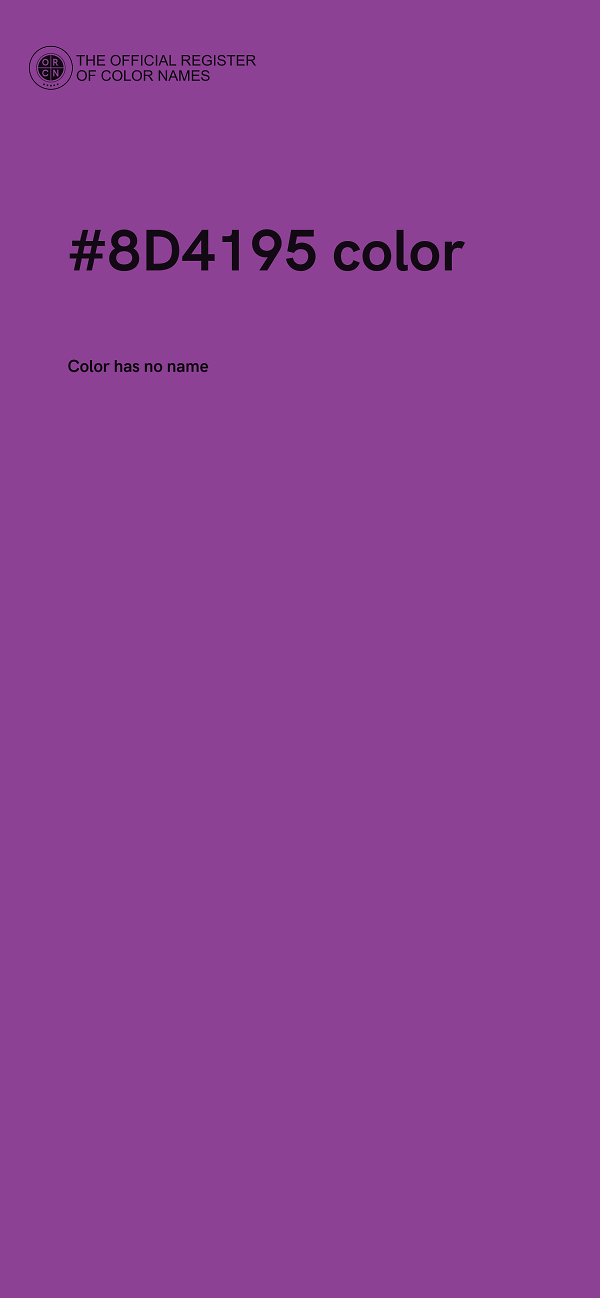 #8D4195 color image
