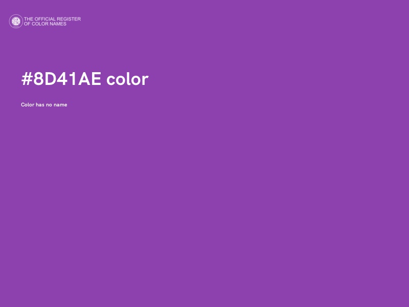 #8D41AE color image