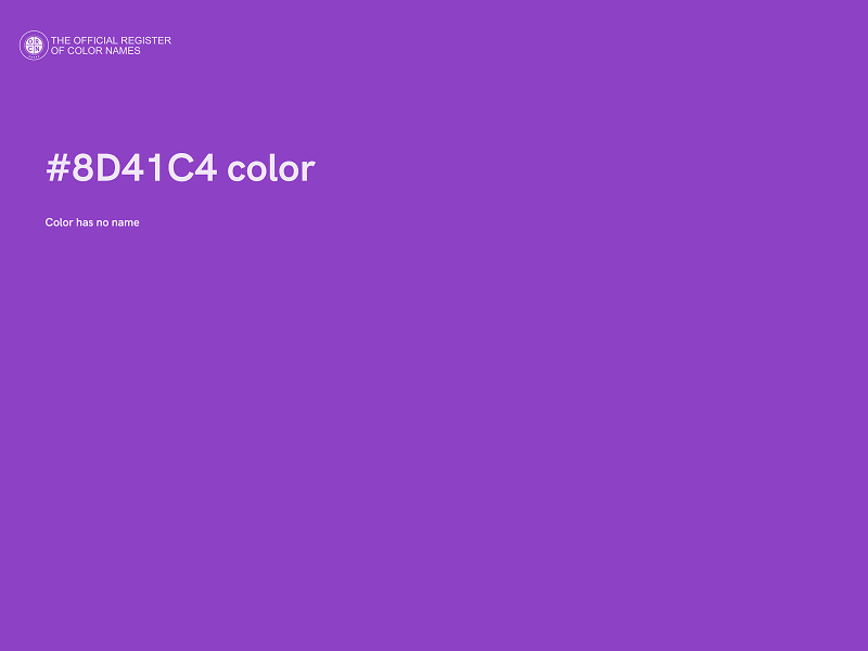 #8D41C4 color image