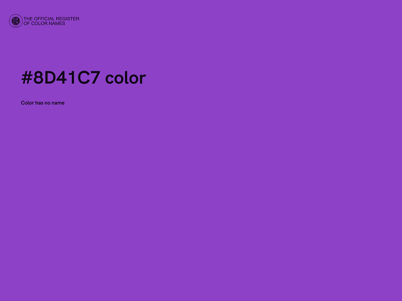 #8D41C7 color image