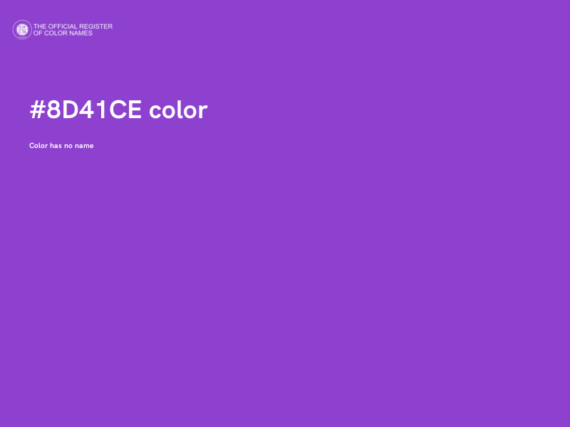 #8D41CE color image