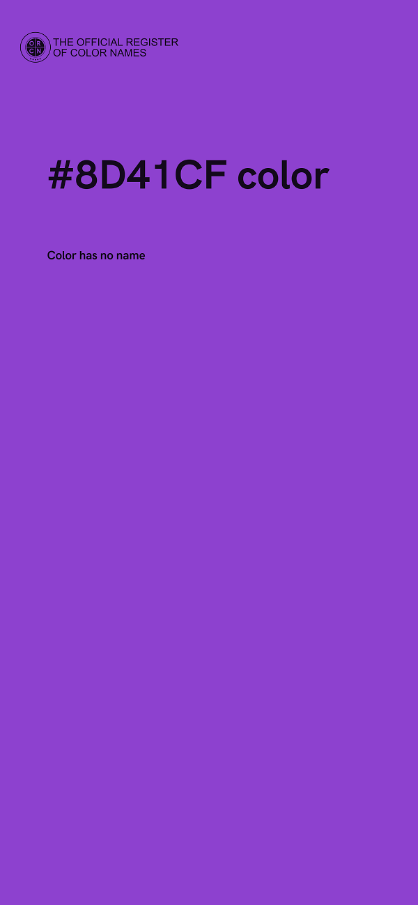 #8D41CF color image