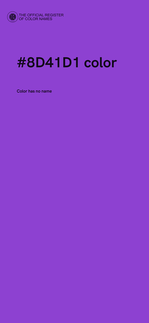 #8D41D1 color image