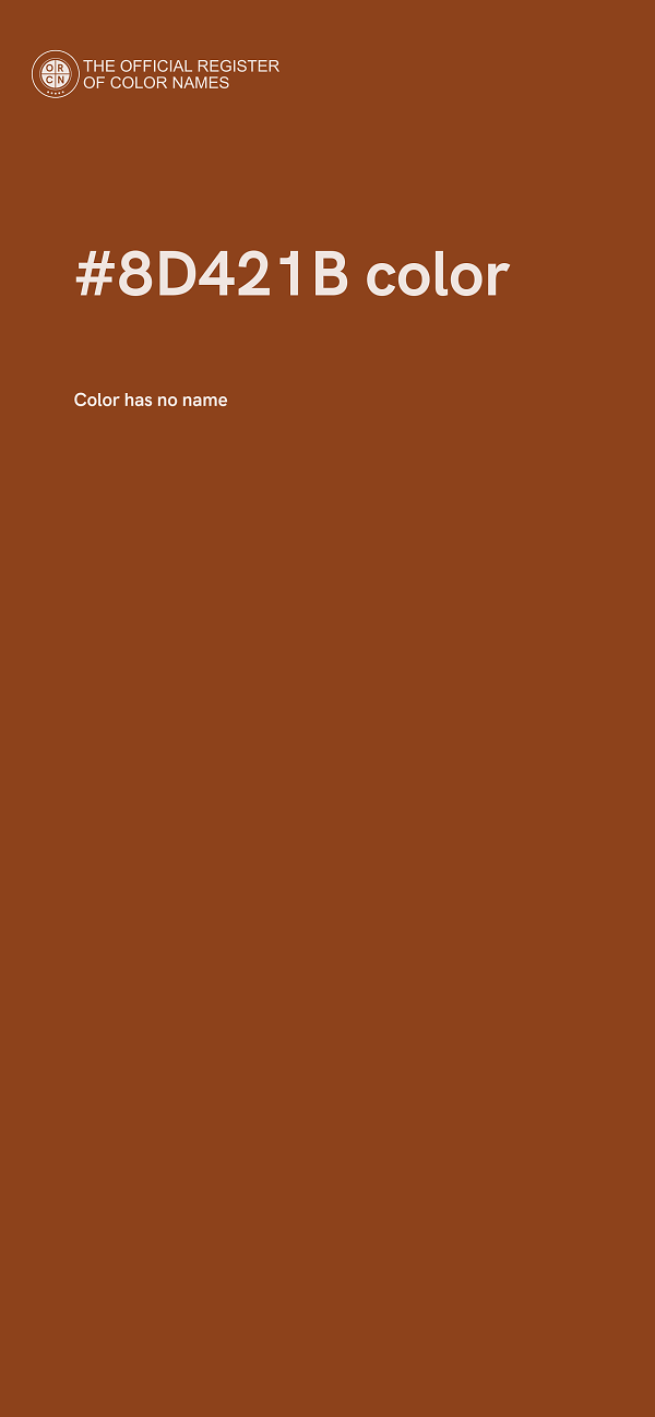 #8D421B color image