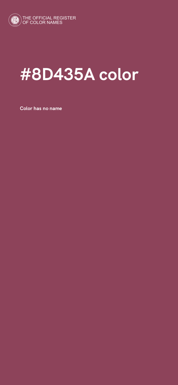 #8D435A color image