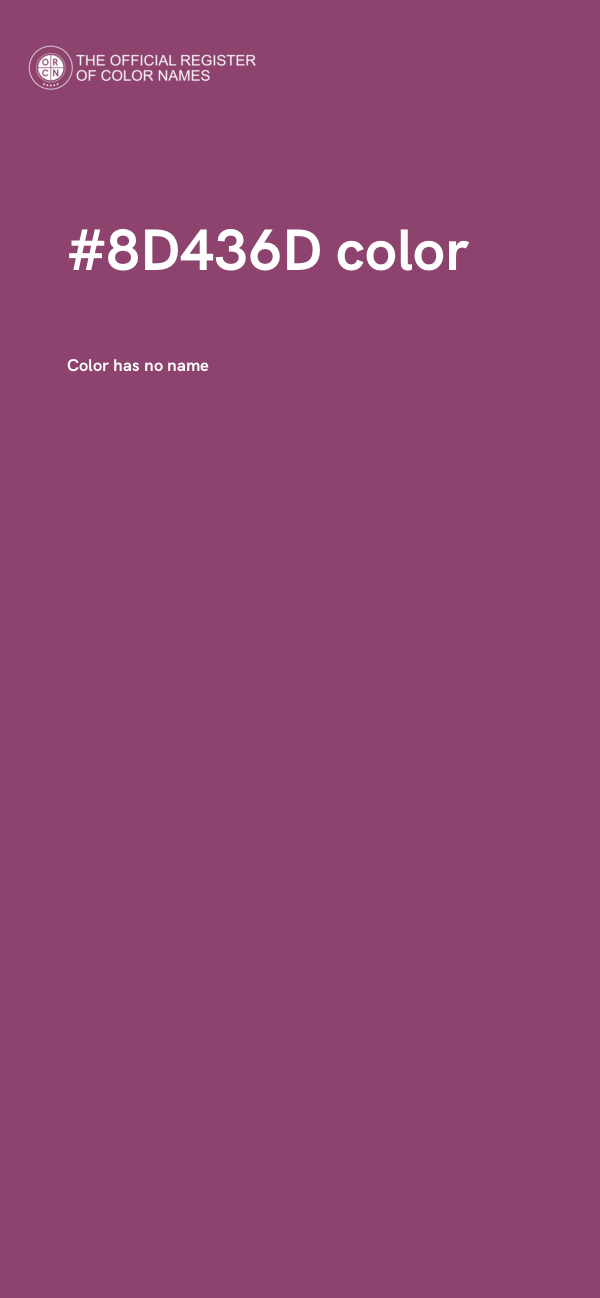 #8D436D color image
