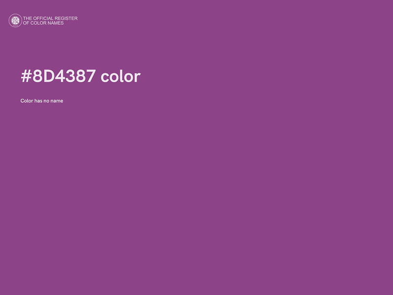#8D4387 color image