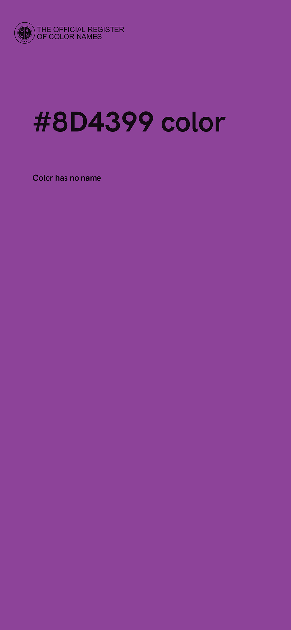 #8D4399 color image
