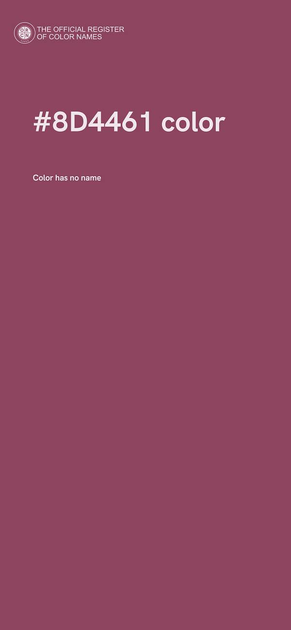 #8D4461 color image