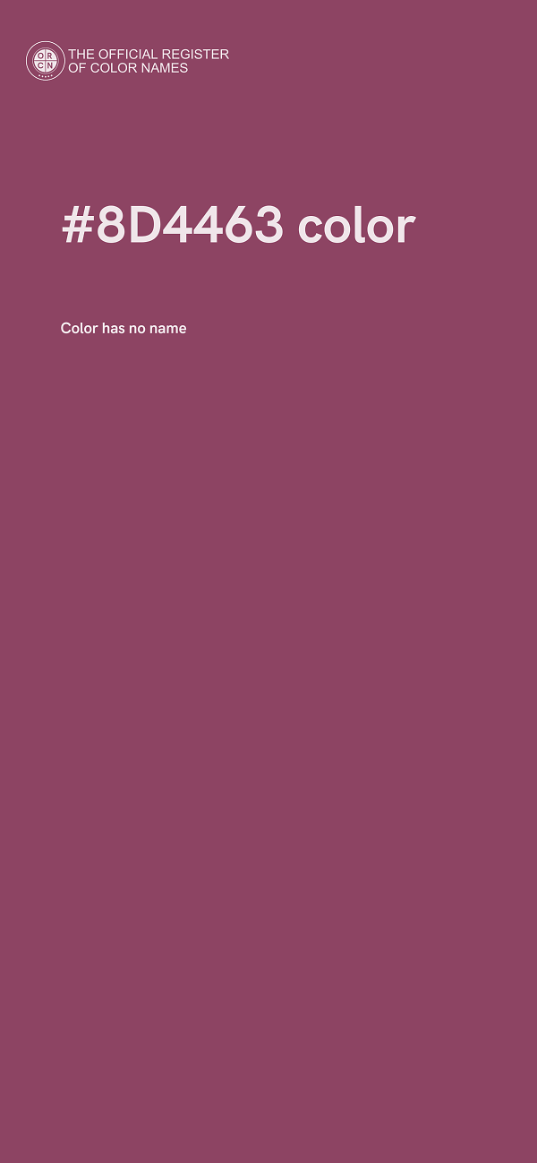 #8D4463 color image