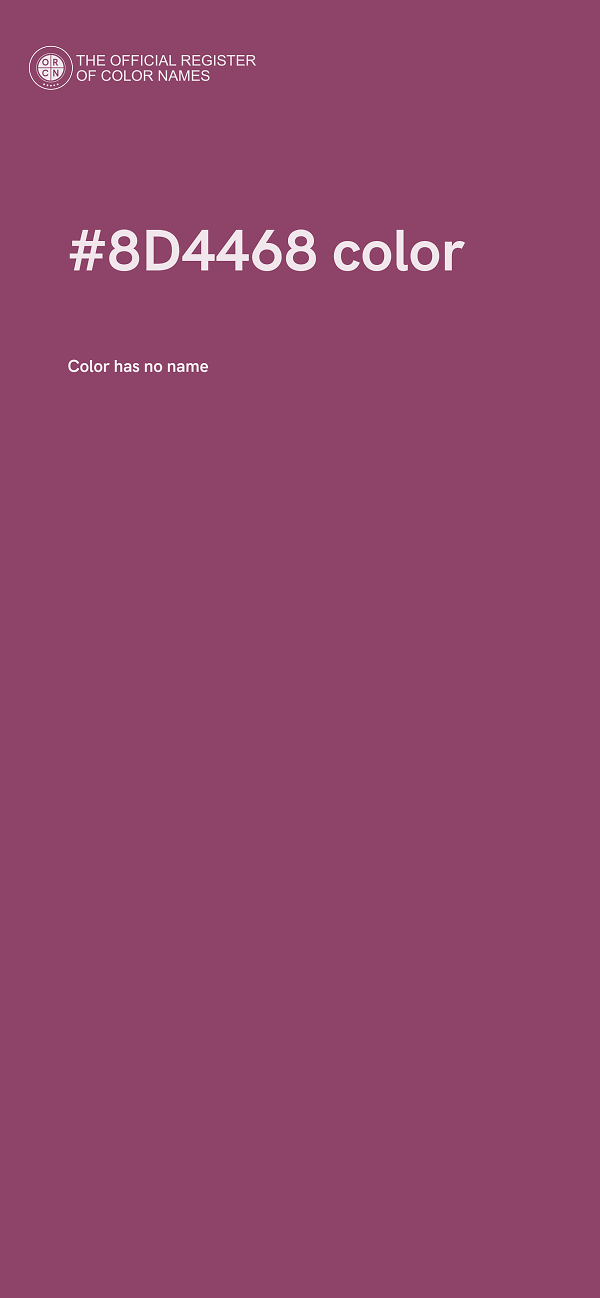#8D4468 color image