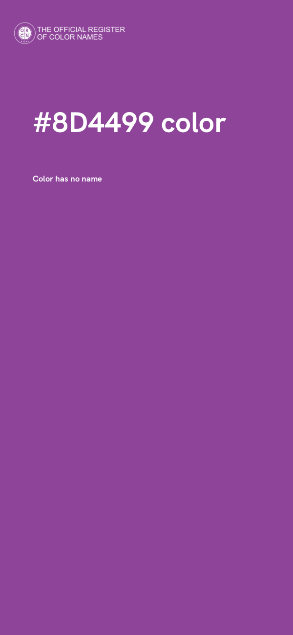 #8D4499 color image