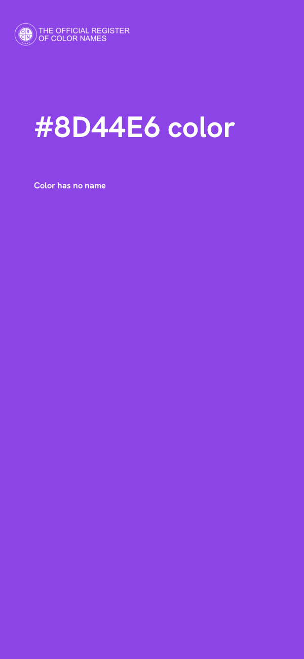 #8D44E6 color image