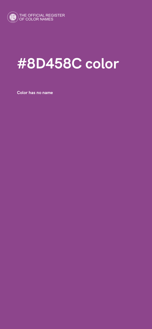 #8D458C color image