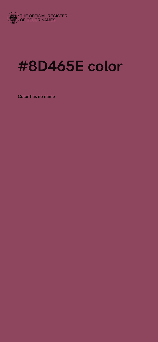 #8D465E color image