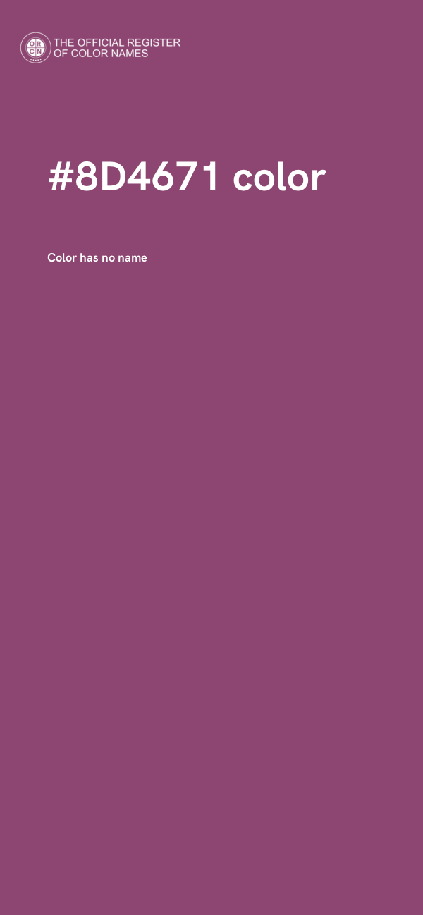 #8D4671 color image