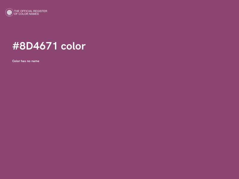 #8D4671 color image
