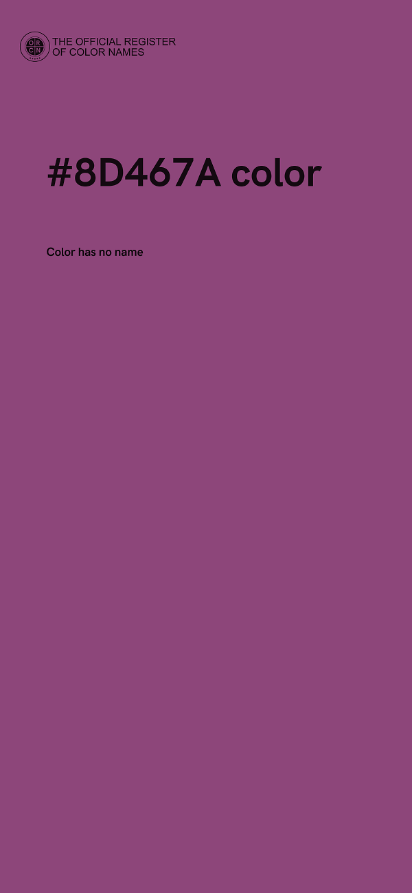 #8D467A color image