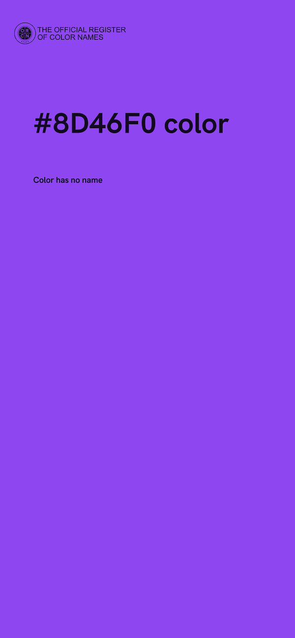 #8D46F0 color image