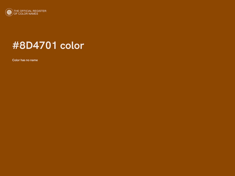 #8D4701 color image