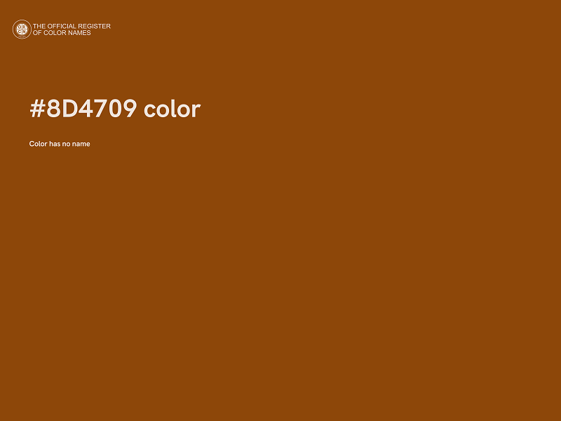 #8D4709 color image