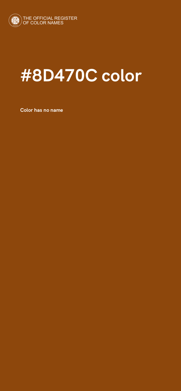 #8D470C color image