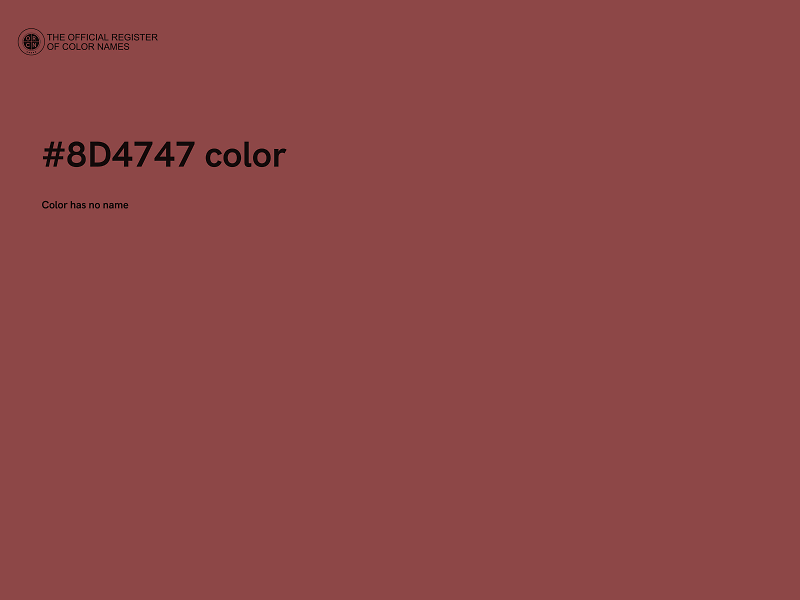 #8D4747 color image