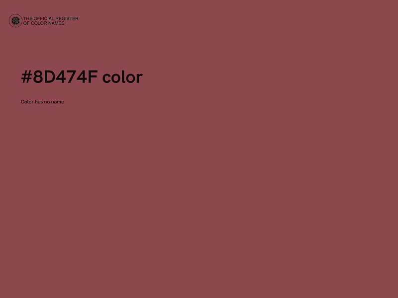 #8D474F color image