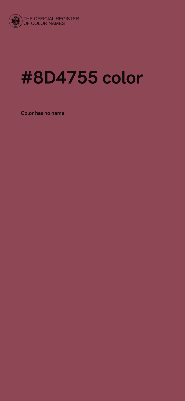 #8D4755 color image