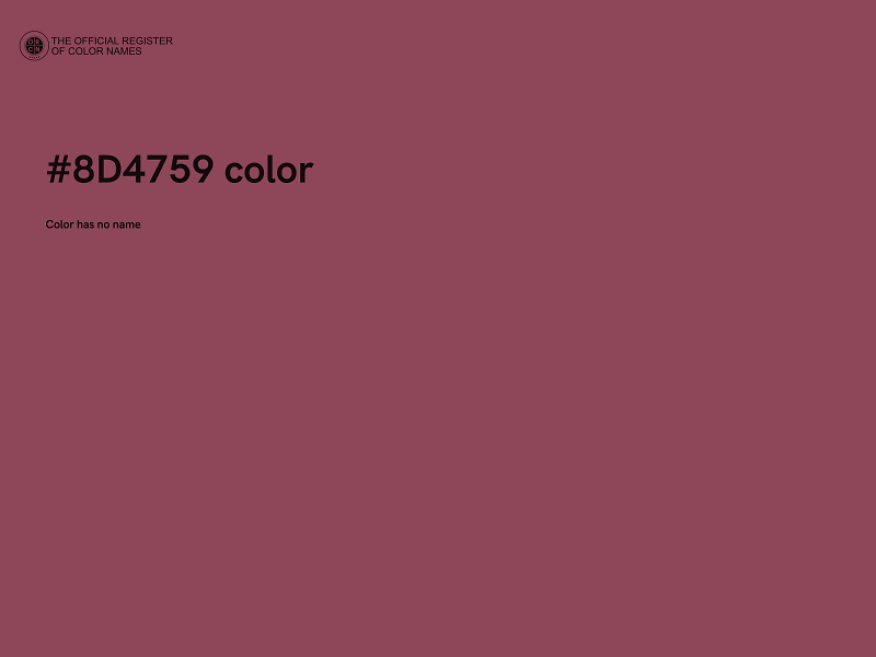 #8D4759 color image