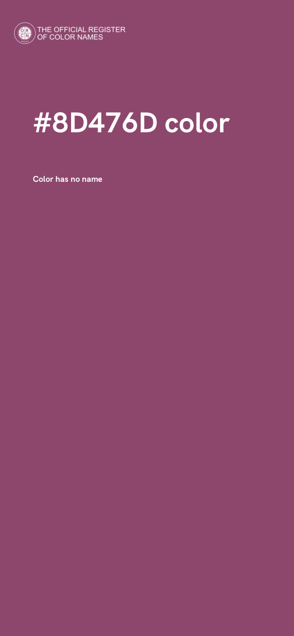 #8D476D color image