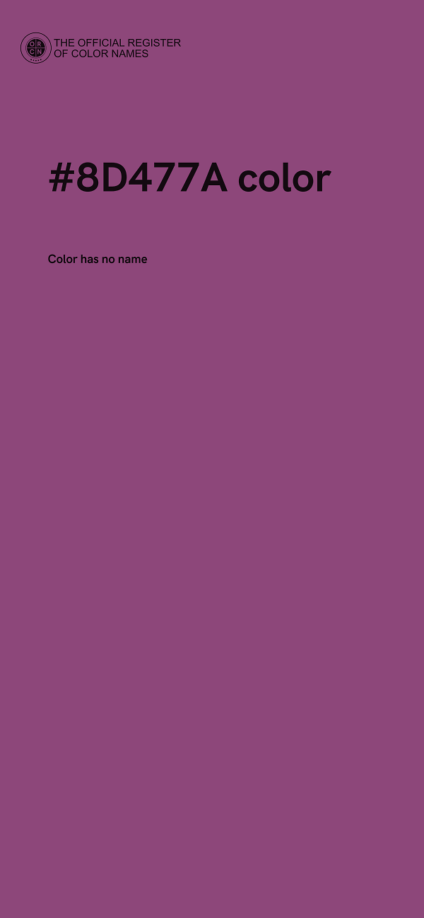#8D477A color image