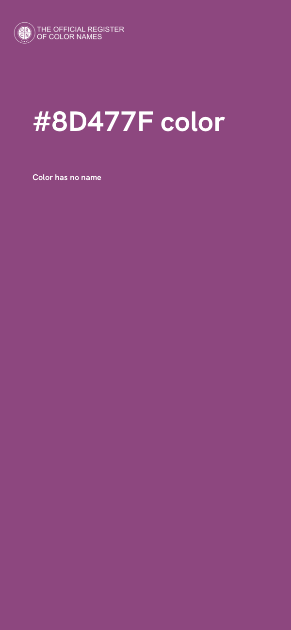 #8D477F color image