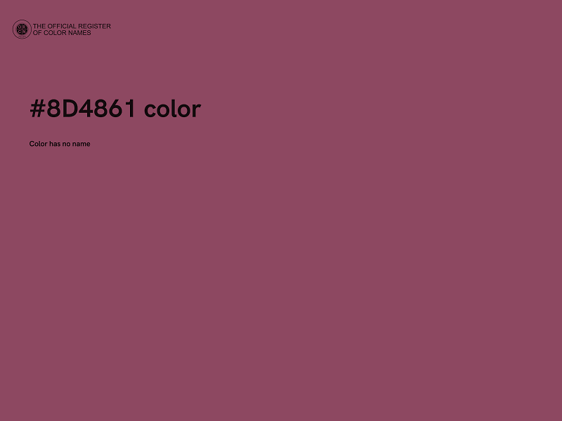 #8D4861 color image