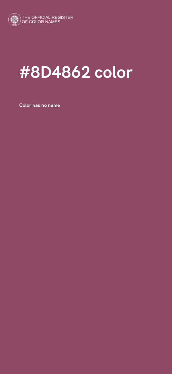 #8D4862 color image