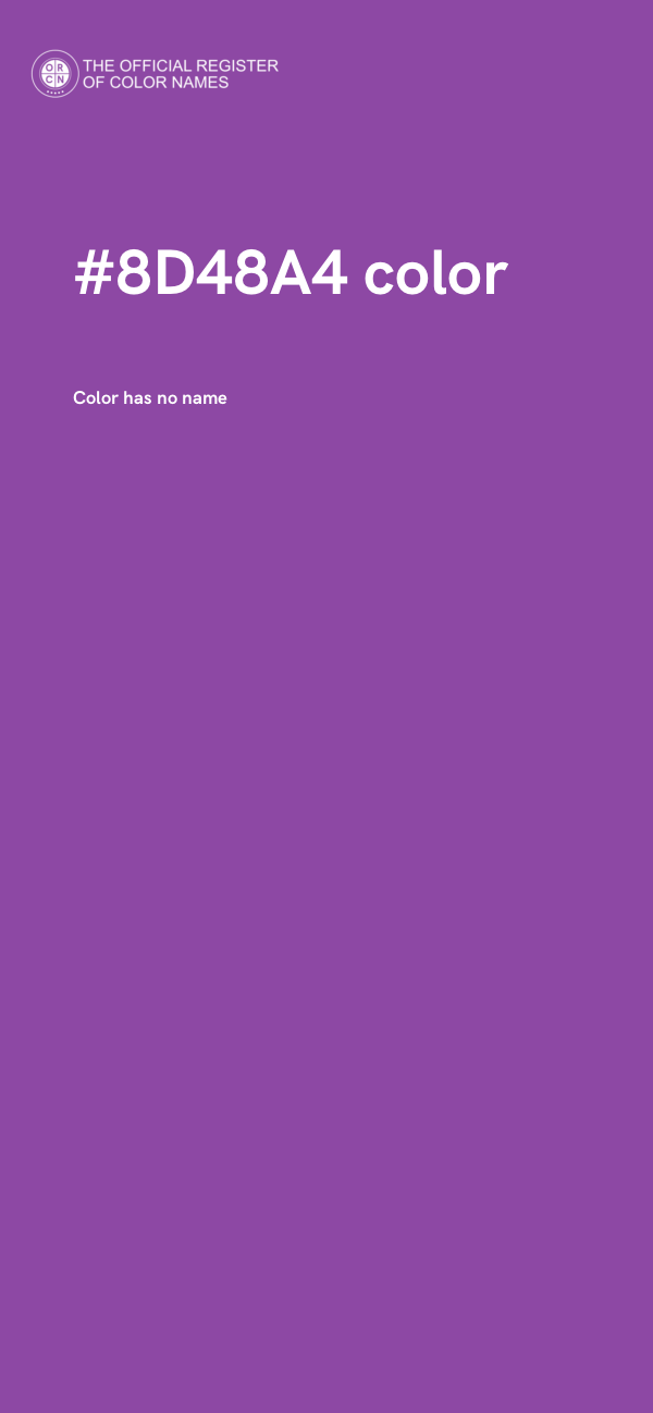 #8D48A4 color image