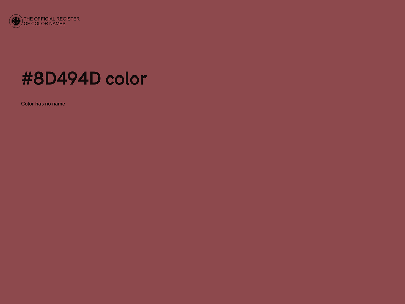 #8D494D color image