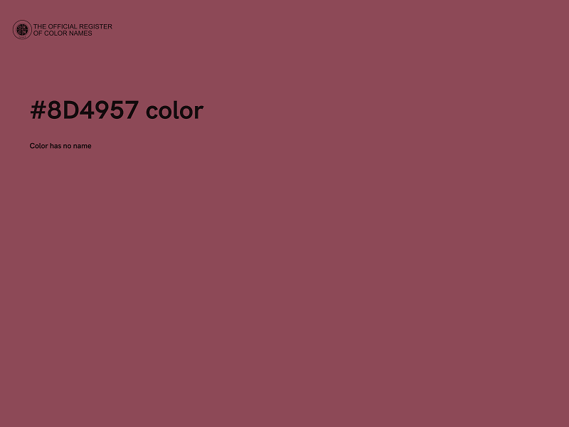 #8D4957 color image