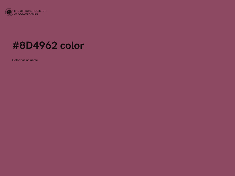 #8D4962 color image