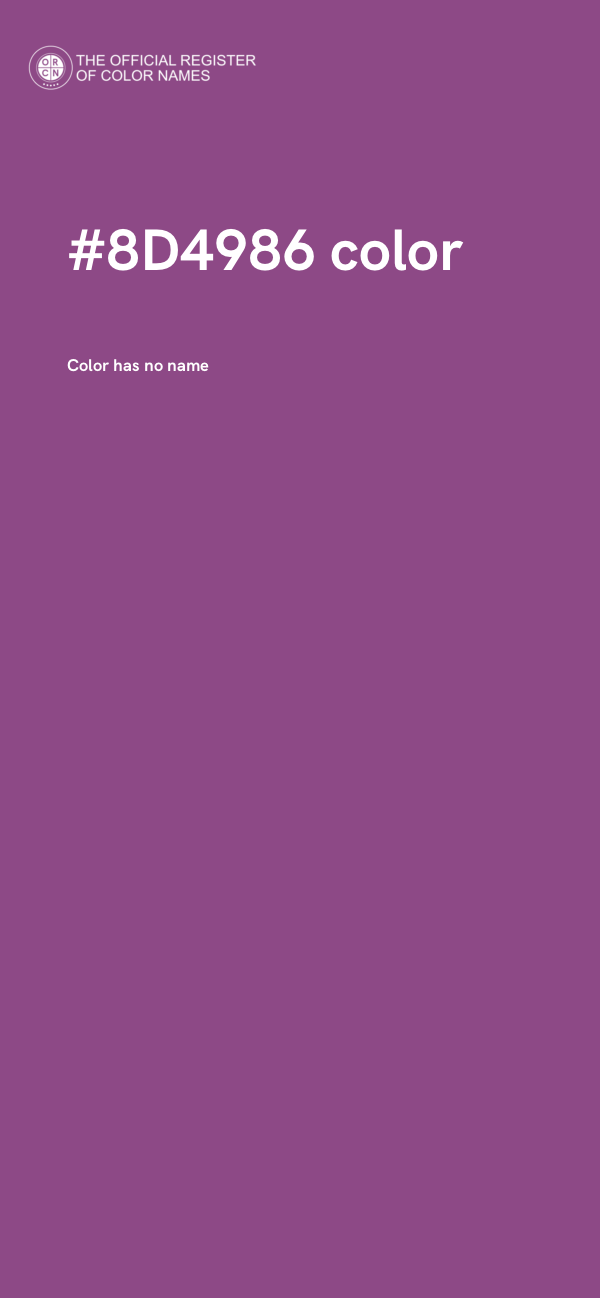 #8D4986 color image