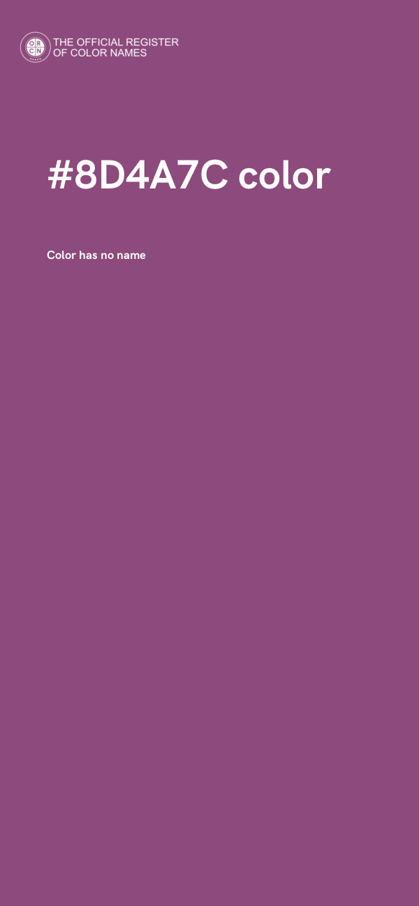 #8D4A7C color image