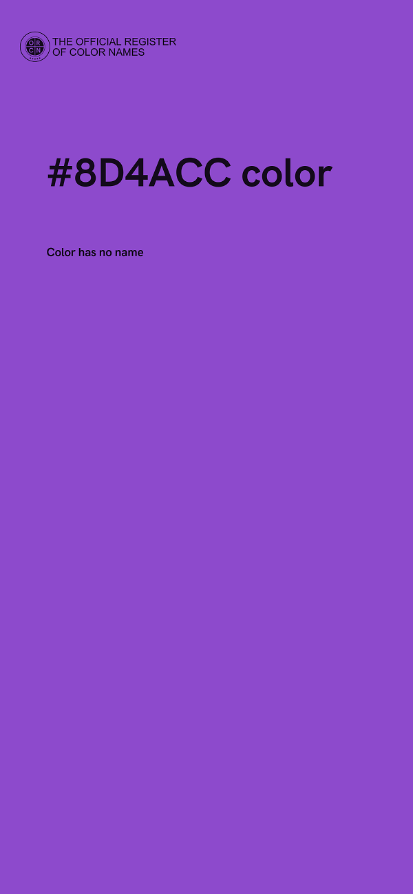 #8D4ACC color image