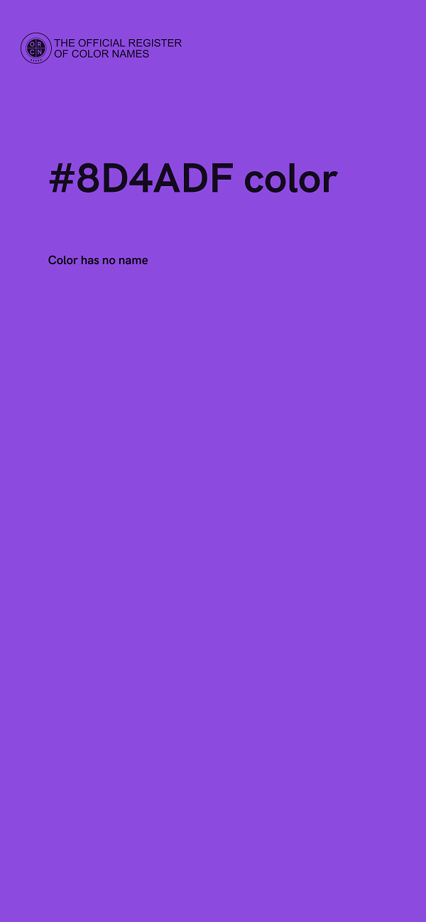 #8D4ADF color image