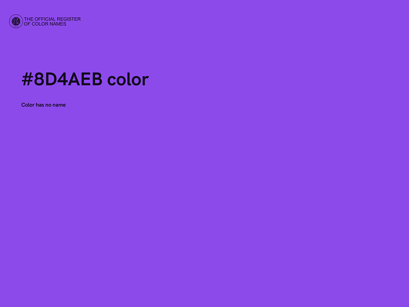 #8D4AEB color image