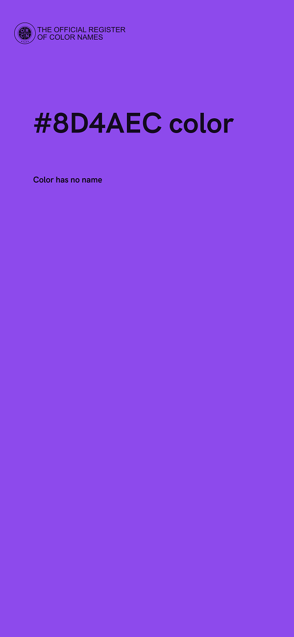 #8D4AEC color image